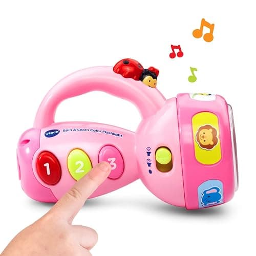 VTech Spin and Learn Color Flashlight, Pink thumbnail 5