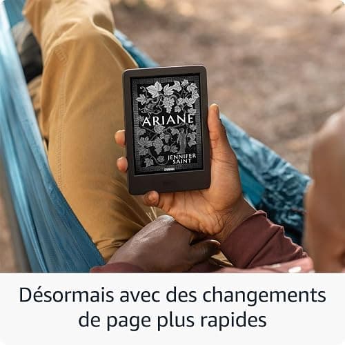 Amazon Kindle (Nouvelle génération) - Le plus léger et compact, avec écran antireflets, changements de page plus rapides et éclairage avant réglable - 16 Go - Sans publicités - Vert matcha thumbnail 3
