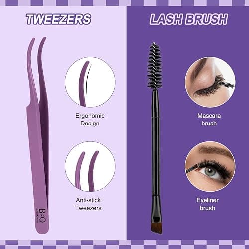 B&Q Manga Lash Clusters Kit SalonSpike 02 10-18mm Mixed Fluffy Eyelash Clusters 120pcs Easily Achieve Salon-quality Lash Extension Results Perfect for Beginners to DIY at Home.(KIT-SalonSpike 02) thumbnail 7