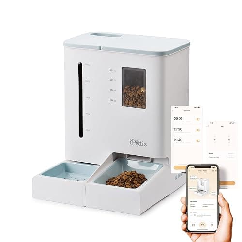iPettie FW54 5G/2.4GHz WiFi Automatic Feeder and Waterer 2-in-1 Set for Pets, 300 oz Large Capacity for 2 Weeks, Perfect for Working Parents - Image 1