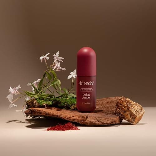 Kitsch Hair Perfume for Women - Oak & Amber | Clean, Deodorizing & Patented Odor-Eliminating Technology Hair Spray & Body Mist - Freshen Hair, Body & Pillows- Berries and Blooming Jasmine Scent - 50mL thumbnail 9
