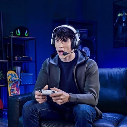 Razer Kaira Dual Wireless Gaming Headset for PlayStation 5 / PS5, PC, Mobile, PS4: Triforce 50mm Drivers - HyperClear Cardioid Mic - 2.4GHz and Bluetooth w/SmartSwitch - EQ Toggle - White/Black thumbnail 6