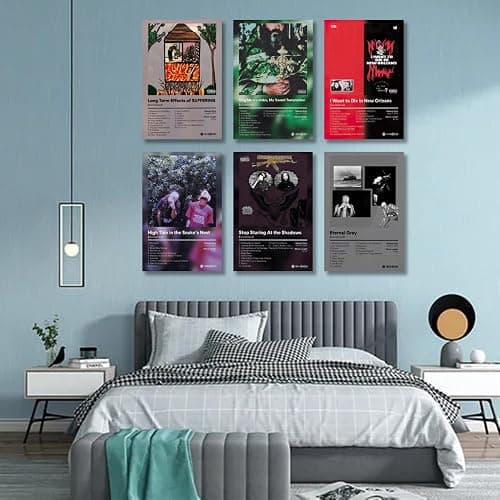 LunarWhisper Suicid Poster boys Music Album Cover Signed Limited Print Canvas Posters Set of 6 for Living Room Bedroom Decoration Fans Pictures Gift Unframed12x18inch, style-4 thumbnail 4