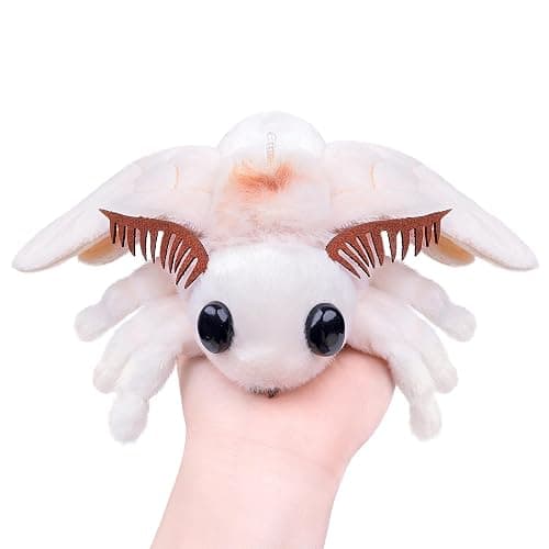 Frankiezhou Home Little Silk Moth Plush Toy - Realistic Silk Moths Stuffed Animal Keychain Toys, Cute Plushie Figure as Gift for Your Friends thumbnail 6