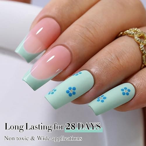 Double Rhythm 15ML Gel Nail Polish Pure Sheer Same Color Same Bottle Soak Off Gel Polish Art Manicure Salon DIY at Home for Women (Light Blue-A1390) thumbnail 5