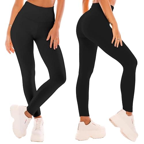 SINOPHANT High Waisted Leggings for Women - Full Length Capri Buttery Soft Yoga Pants for Workout Athletic thumbnail 2