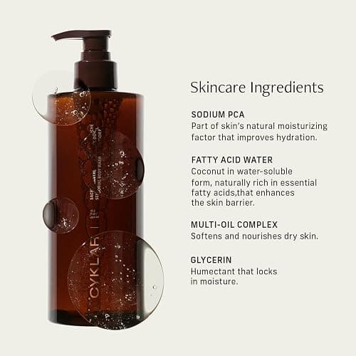 CYKLAR Sensorial Body Wash. Sacred Santal Hydrating Cleanser with Moisture Locking Multi-Oil Complex, Sodium PCA and Glycerin. Nourishing Shower Gel for Women and Men, 16.5 Fl Oz Luxury Bodywash thumbnail 6