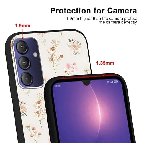 Zrutru 2 Pack Cartoon Floral Phone Case for Gabb Phone 4 Pro 6.5",Cute Kawaii Flower Collage Pattern Cases Aesthetic Design,Black TPU Bumper Protective Cover for Girls Women thumbnail 3