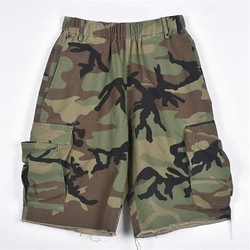 Famnbro Women Camo Shorts Slim Fit Camouflage Cargo Shorts Casual Army Fatigue Shorts with Pockets thumbnail 5