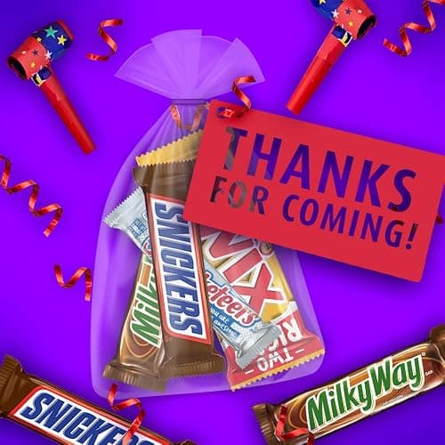 SNICKERS, TWIX, MILKY WAY & 3 MUSKETEERS Individually Wrapped Variety Pack Full Size Milk Chocolate Candy Bars Bulk Assortment, 33.31 oz, 18 Bars (Pack of 2) thumbnail 10