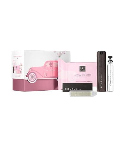 RITUALS The Ritual of Sakura Car Perfume Gift Set – Al suo interno: profumo per auto, salviette, 2 profumatori auto ricaricabili e un supporto in legno riutilizzabile - Image 1