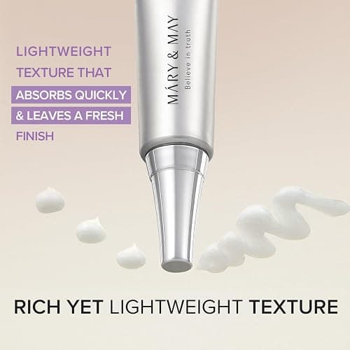 Mary&May Tranexamic Acid + Glutathione Eye Cream - Powerful Antioxidant, Reduces Dark Circles in the Eye, Improve Uneven Skin Tone with Vitamin C - Suitable for Morning and Night Use, 1.01 oz. thumbnail 7