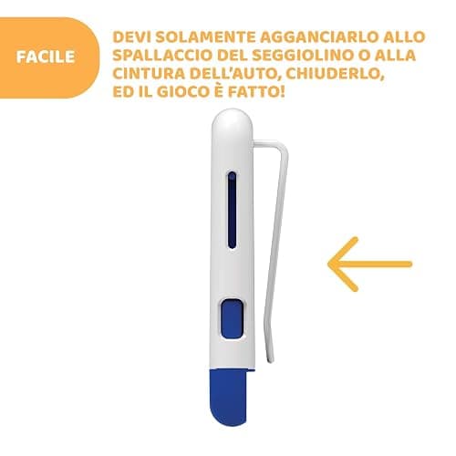 Chicco Bebècare Easy-Tech Dispositivo Anti Abbandono Universale Per Seggiolino Auto, Bianco Blu, ‎16 x 11 x 2.5 cm, 60 grammi thumbnail 4