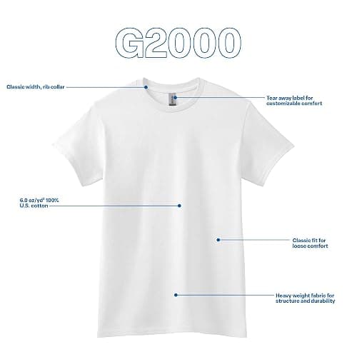 Gildan Adult Ultra Cotton T-Shirt, Style G2000, Multipack thumbnail 5