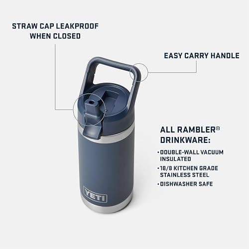 YETI Rambler Jr. 12 oz Kids Bottle, with Straw Cap thumbnail 2