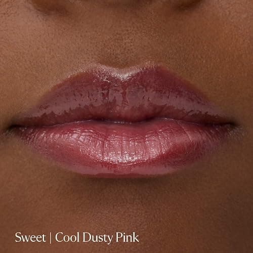 Kulfi Lassi Lips Staining Lip Oil, | Color: Sweet - cool dusty pink | Long-Lasting Moisturizing with Mango Seed Oil, Coconut Oil, Vitamin E, High Shine Finish, 0.12 oz / 3.8 mL thumbnail 5