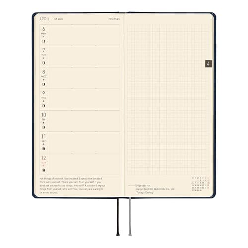 Hobonichi Techo 2026 Weeks – Colors: Cosmo Blue (English, Tall & Slim, January Start) thumbnail 6