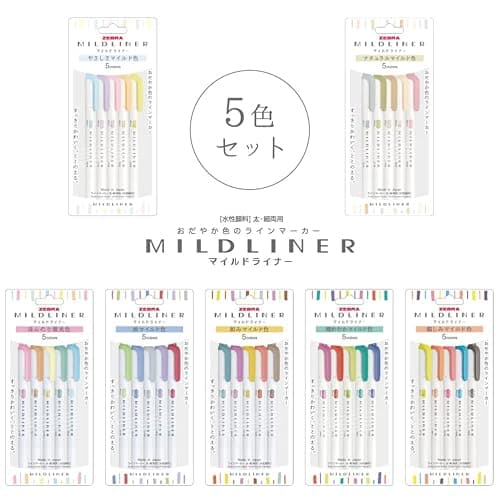 ZEBRA WKT7-5C-YC Mildliner Fluorescent Marker [Parallel Import Goods] (Softness, Mild Colour) thumbnail 2