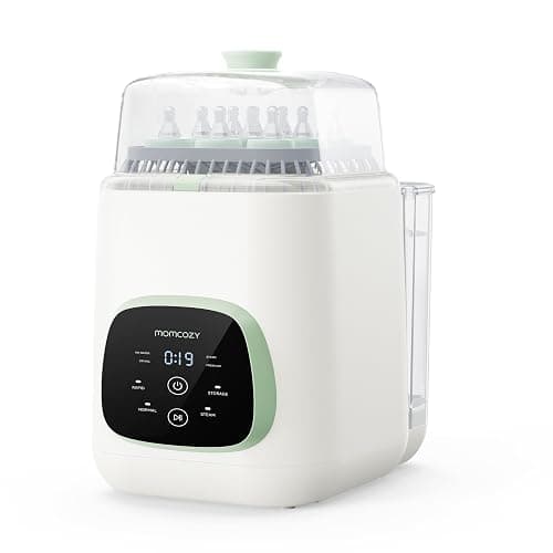 Momcozy KleanPal Pro All-in-One Bottle Washer, Sterilizer & Dryer - Matte | New Matte White Design, 26 Powerful Spray Jets, 9 Cleaning Modes, 72 Hours Storage, built for new parents' everyday feeding - Image 1