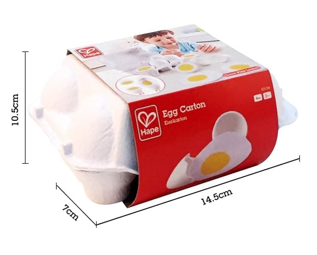 Hape Cartone delle Uova | 3 Uova Sode con Guscio e 3 Uova Fritte thumbnail 3