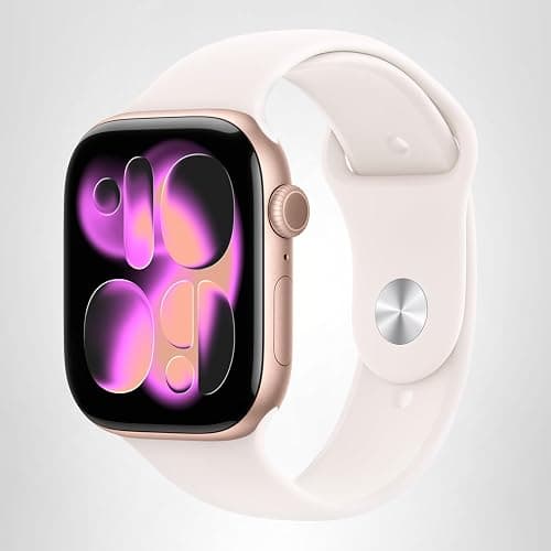 Apple Watch Series 11 [GPS 42mm] Smartwatch with Rose Gold Aluminum Case with Light Blush Sport Band - S/M. Sleep Score, Fitness Tracker, Health Monitoring, Always-On Display, Water Resistant thumbnail 8