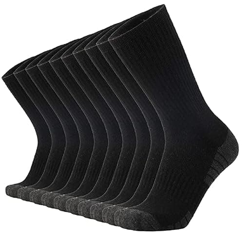 SoxDaddy Men’s 10Pack Athletic Casual Socks Comfy Cotton Heavy Cushion Crew Socks - Image 1