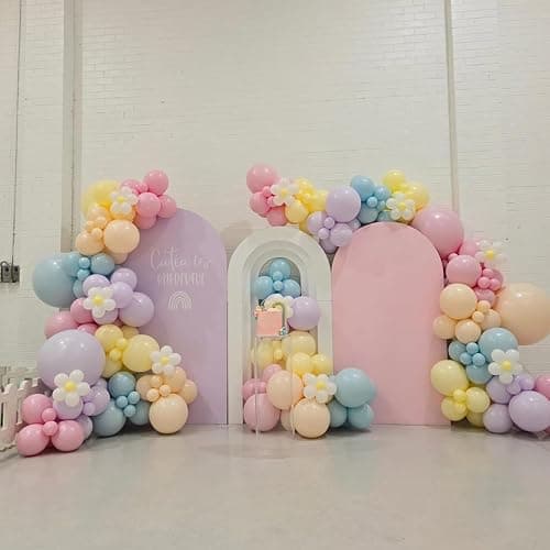 Pastel Balloons, 12 Inch 35PCS Light Pink Blue Yellow White Latex Balloon, Multicolor Balloon for Kids Graduation Easter Wedding Rainbow Party Birthday Bridal Baby Shower Party Decorations Supplies thumbnail 7