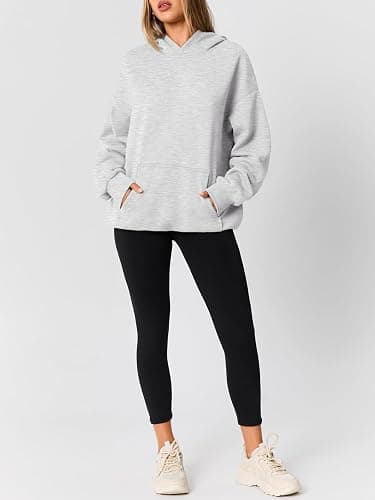 AUTOMET Womens Oversized Hoodies Trendy Pullover Sweatshirts | relaxed, oversized fit soft fleece pullover, perfect for trendy streetwear, college outfits, and daily home wear thumbnail 6