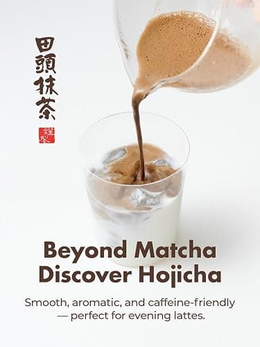 TAGASHIRA CHAHO Hojicha Powder (30g/1.06oz) - Kyoto Uji, Stone Milled, Japanese Roasted Green Tea Latte Powder, Low caffeine, 100% Product of Japan thumbnail 2