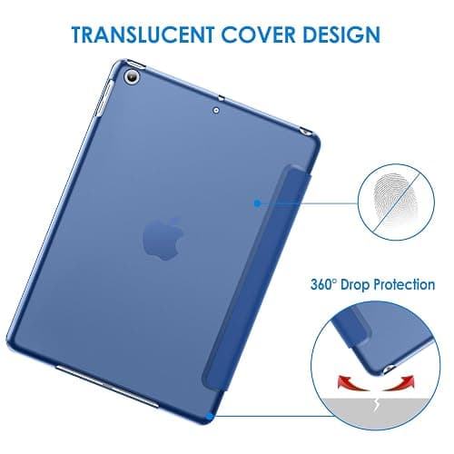 JETech Case for iPad (9.7-Inch, 2018/2017 Model, 6th/5th Generation), Smart Cover Auto Wake/Sleep (Navy) thumbnail 4