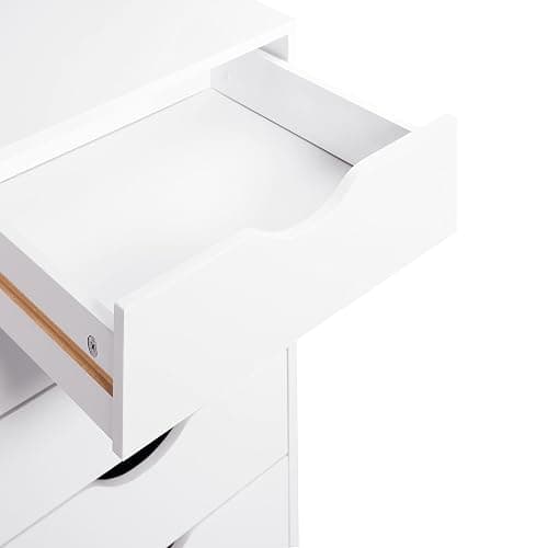 Naomi Home Office File Cabinets Wooden File Cabinets for Home Office Lateral Cabinet Wood Cabinet Mobile Mobile Storage Filing Storage Drawer White 5 Drawer thumbnail 8