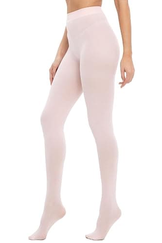 HeyUU Women's 80D Ultra Soft Opaque Tights, High Waist Solid Color Footed Pantyhose with 29 Colors - Image 1