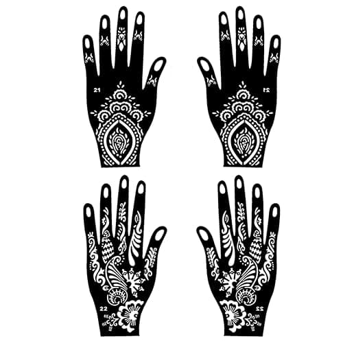 Moricher Temporary Tattoo Kits 3 Henna tattoo cones 101 Stencils Semi Permanent Tattoo Markers Jagua Gel for Women Men Kids DIY Art Painting Party Gifts thumbnail 2