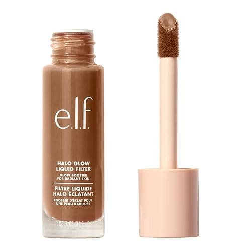e.l.f. Halo Glow - Filtre liquide halo éclatant booster d’éclat pour une peau radieuse, infusé avec de l'acide hyaluronique - 6 Tan - Deep - Image 1