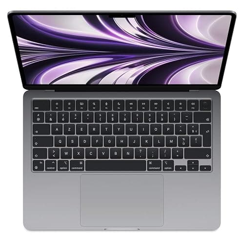 2022 Apple MacBook Air con Apple M2 Chip (13-pollici, 8GB RAM, 256GB SSD di Memoria) (AZERTY French) Grigio Siderale (Ricondizionato) thumbnail 2