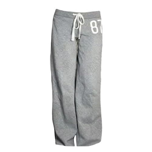 Vhitler Cute Jersey Pajama Pants Y2k Low Rise Pj Pants Wide Leg Drawstring Pants Preppy Aesthetic Lounge Pants Grunge Pants thumbnail 3