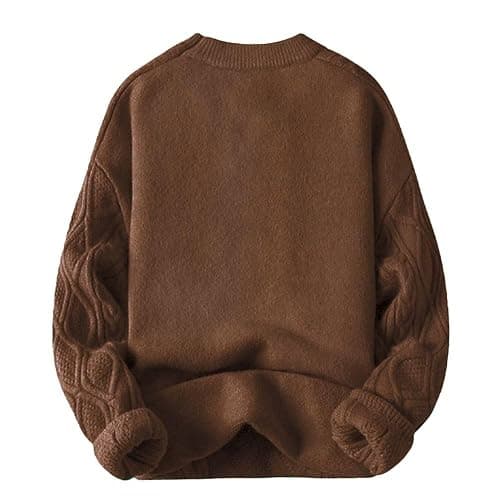 Aelfric Eden Oversized Sweater 90s Vintage Cable Knit Long Sleeve Women Heavy Crewneck Pullover thumbnail 2