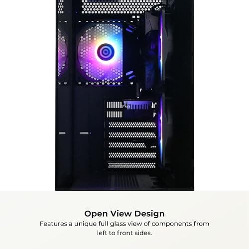 CyberPowerPC Gamer Master Gaming PC, AMD Ryzen 5 5500 3.6GHz, Radeon RX 6400 4GB, 16GB DDR4, 500GB PCIe Gen4 SSD, WiFi Ready & Windows 11 Home (GMA3100A) thumbnail 4