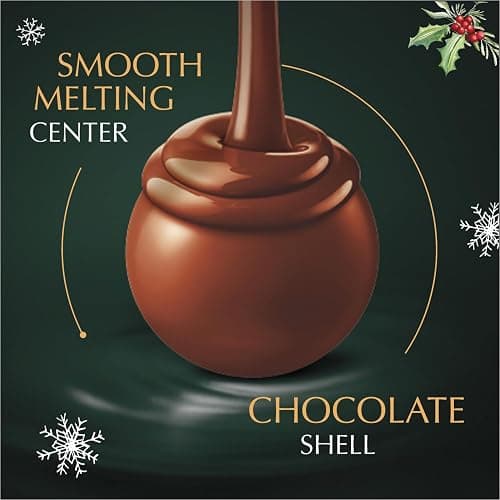 Lindt LINDOR Holiday Assorted Chocolate Candy Truffles with Smooth, Melting Truffle Center, 15.2 oz. Bag thumbnail 3