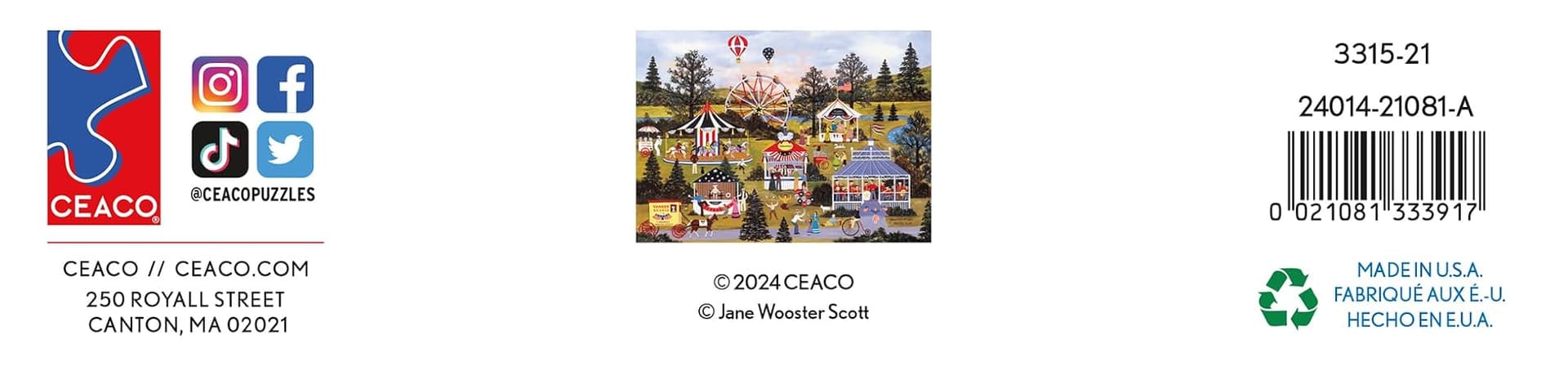 Ceaco - Jane Wooster Scott - Stars & Stripes II - 1000 Piece Jigsaw Puzzle thumbnail 6