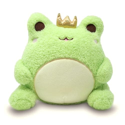 Cuddle Barn PlushGoals - Wawa The Prince Super Soft Cute Kawaii Froggie Collectible Stuffed Animal Plush Toy, 9 inches - Image 1