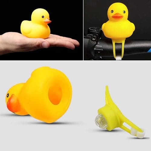 GARASANI Duck Bike Bell, Rubber Duck Bicycle Accessories, Bicycle Horns Mountain Bike Handlebar Light Bicycle Accessories thumbnail 5