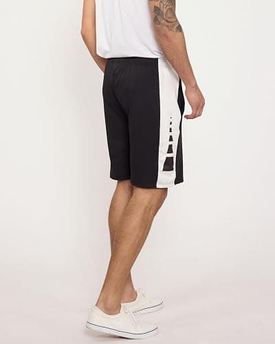 Real Essentials Men’s 5 Pack: 9" Dry-Fit Shorts – Athletic Gym, Workout, Basketball, Running, Casual Lounge Active Pockets thumbnail 4