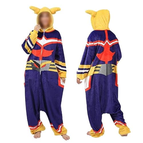 JEQHOZ Anime Costume Adult Onesie Pajamas Cute Cartoon Pattern Unisex Warm Pajamas - Image 1