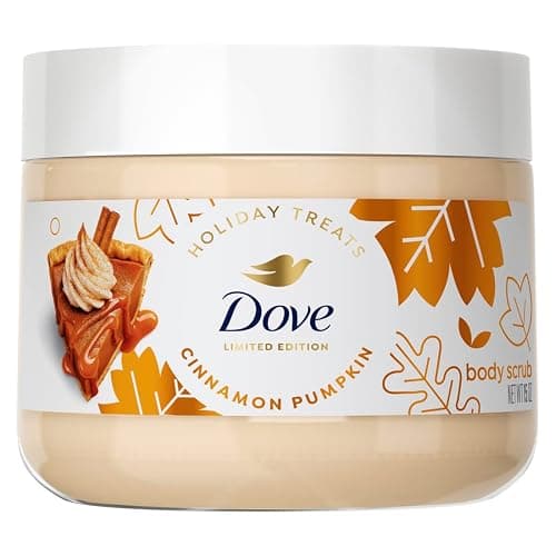 Dove Cinnamon Pumpkin Pie Body Scrub Exfoliates & Moisturizes Skin 15 OZ | Exfoliates and moisturizes skin while indulging senses with seasonal fragrance. - Image 1