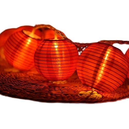 Dreamworth Red Lantern String Lights 13.1ft/4m 20 LEDs Hanging Lanterns Battery Operated String Lights for Chinese New Year,Spring Festival,Wedding,Party Decoration,Christmas thumbnail 6