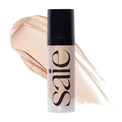 Saie Mini Glowy Super Gel Illuminating Face Makeup Primer, Starglow (.5 oz) | Multipurpose Hydrating Glow Serum Gel with Squalane Oil, Glitter-Free Liquid Highlighter, Non-Comedogenic Skincare Makeup - Image 1