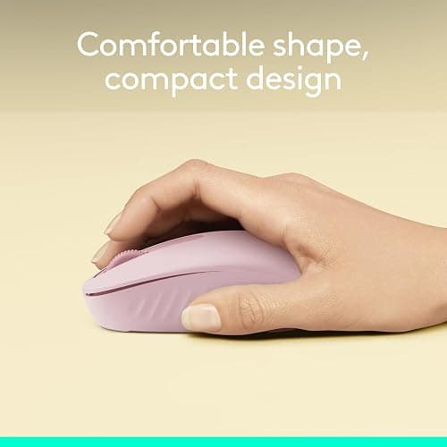 Logitech M196 Bluetooth Wireless Mouse, Compact and Portable Mouse for Laptops, Tablets and More, 12-Month Battery, Smooth Tracking, Compatible with PC and Mac, Windows and macOS - Rose thumbnail 3
