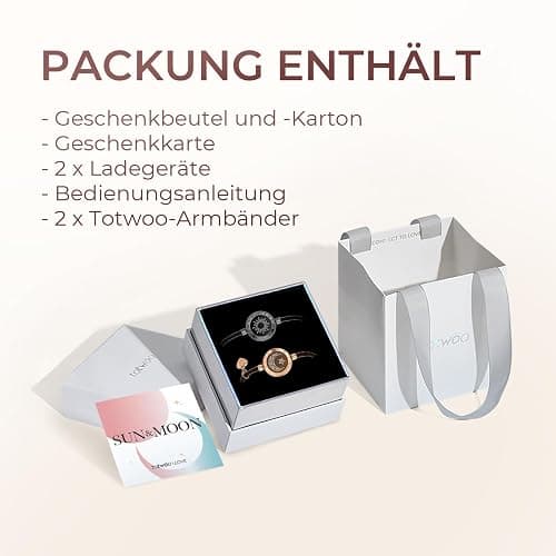 TOTWOO Bracelet Connecté pour romane et moi à distance, Duo Vibrant en Acier Inoxydable Réglable avec Connexion Bluetooth en Tête-à-Tête, Bracelet Amour, Famille, Mère Fille, Ado, Fille thumbnail 6
