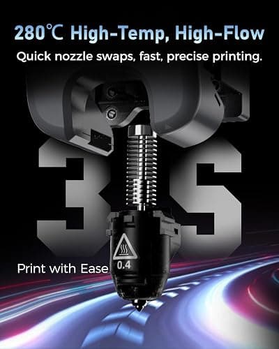 FLASHFORGE 3D Printer AD5M, CoreXY 600mm/s High-Speed Printer with 1-Click Auto Leveling, High-Temp Direct Drive Extruder, 3s Quick-Swap Nozzle, 220×220×220mm Build Volume thumbnail 5